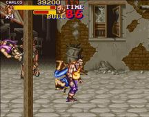 une photo d'Ã©cran de Final Fight 2 sur Nintendo Super Nes